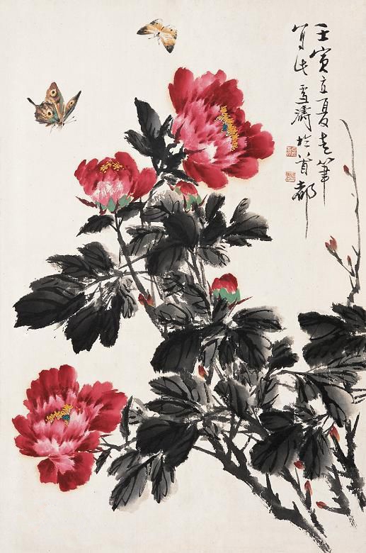 國(guó)畫牡丹的構(gòu)圖與技巧