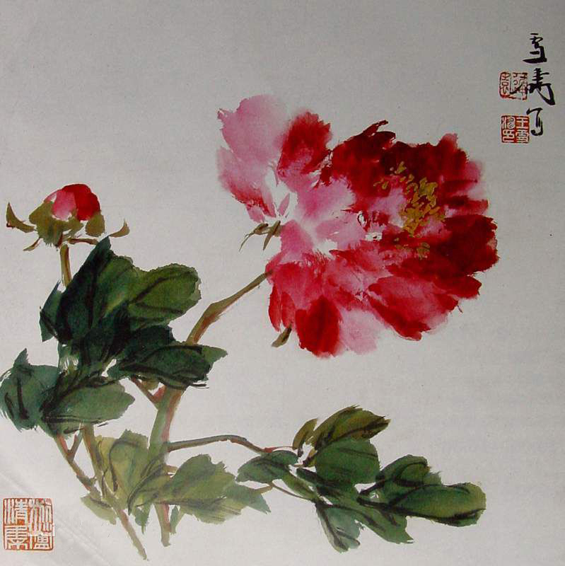 國(guó)畫牡丹的構(gòu)圖與技巧
